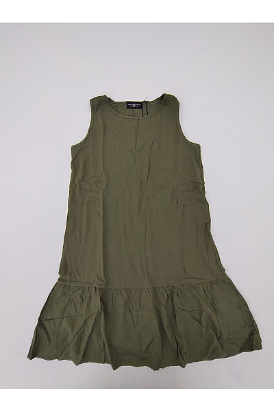 JIMMY SANDERS Khaki letní šaty bez rukávů volné jednoduché Velikost XL | JIMMY SANDERS | obrázek 2