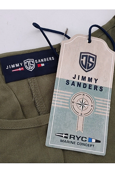 JIMMY SANDERS Khaki letní šaty bez rukávů volné jednoduché Velikost XL | JIMMY SANDERS | obrázek 6
