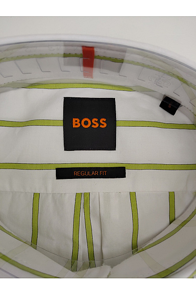 Hugo Boss Bílá pruhovaná bavlněná košile s dlouhým rukávem Vel. S | Hugo Boss | obrázek 7