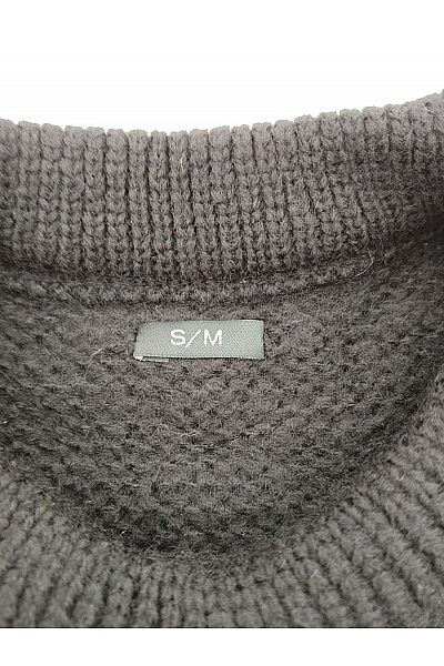 Dámský černý pletený pulovr se spadlými rameny Vel. S | Unimoda | obrázek 5
