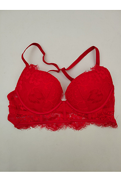 La Senza Červená krajková korzetová push up podprsenka | La Senza | obrázek 2