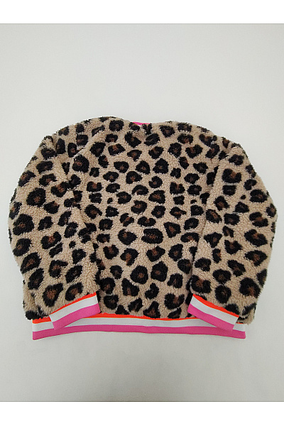 Zwillingsherz Béžová leopardí plyšová bomber bunda Vel. L | Zwillingsherz | obrázek 10