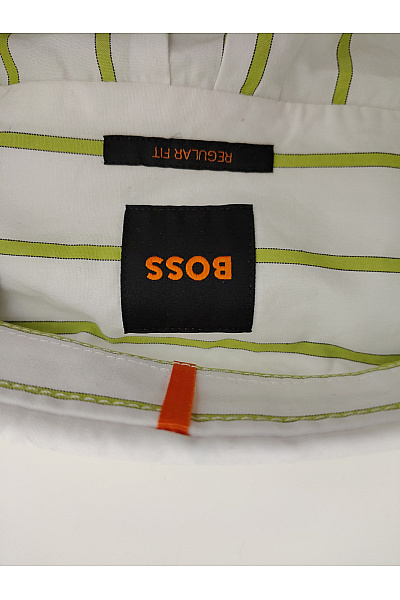 Hugo Boss Bílá bavlněná pruhovaná košile s dlouhým rukávem Velikost M | Hugo Boss | obrázek 6