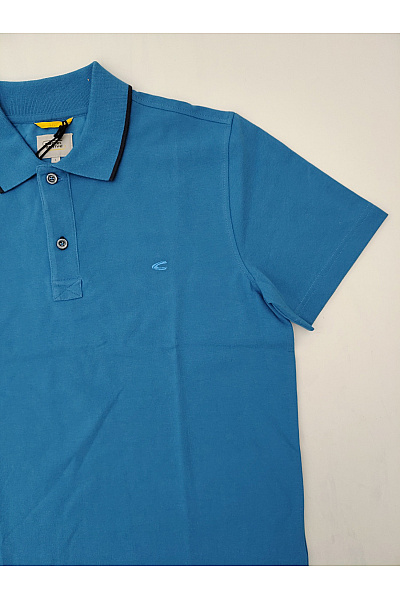 Camel active Pánské bavlněné polo tričko s krátkým rukávem modré Velikost EU L | camel active | obrázek 5