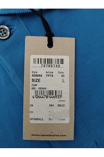 Camel active Pánské bavlněné polo tričko s krátkým rukávem modré Velikost EU L | camel active | obrázek 9
