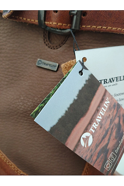 TRAVELIN Hnědé kozačky bez podpatku s přezkou Vel. EU 38 | TRAVELIN | obrázek 13