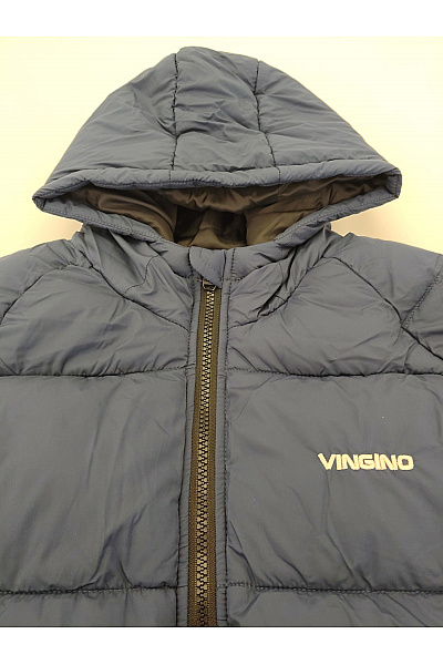 Vingino Modrá chlapecká prošívaná zimní bunda s kapucí Vel. 170/176 | Vingino | obrázek 4