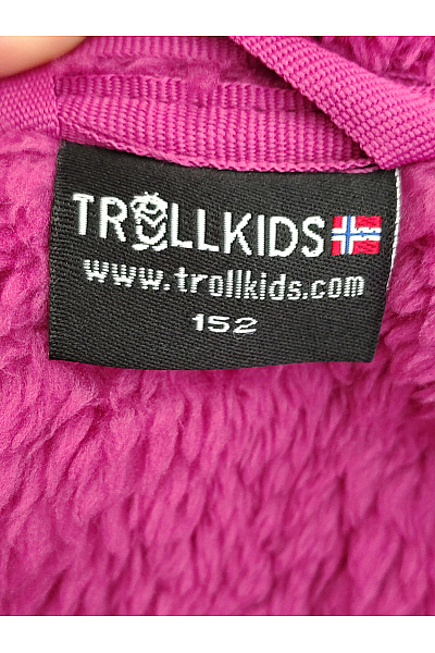 TROLLKIDS Fialová chlupatá plyšová mikina se zipem a kapucí Vel. EU 152 | TROLLKIDS | obrázek 7