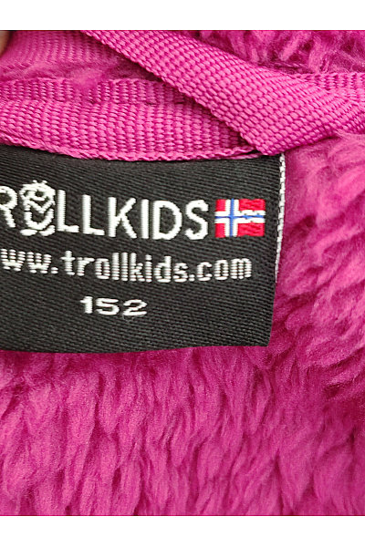 TROLLKIDS Fialová chlupatá plyšová mikina se zipem a kapucí Vel. EU 152 | TROLLKIDS | obrázek 8