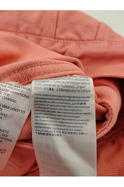 TOMMY HILFIGER Růžová bavlněná džínová bunda krátká jarní Velikost M | TOMMY HILFIGER | obrázek 7