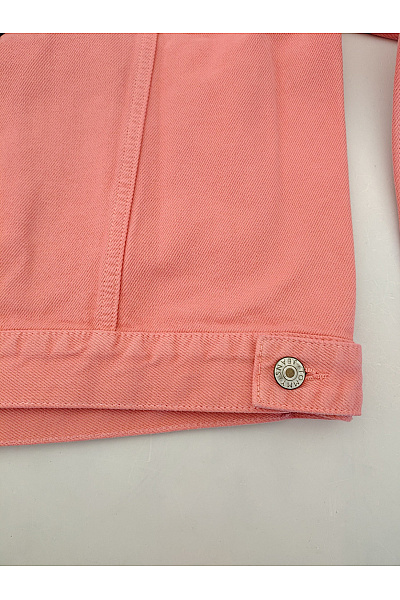 TOMMY HILFIGER Růžová bavlněná džínová bunda krátká jarní Velikost M | TOMMY HILFIGER | obrázek 9