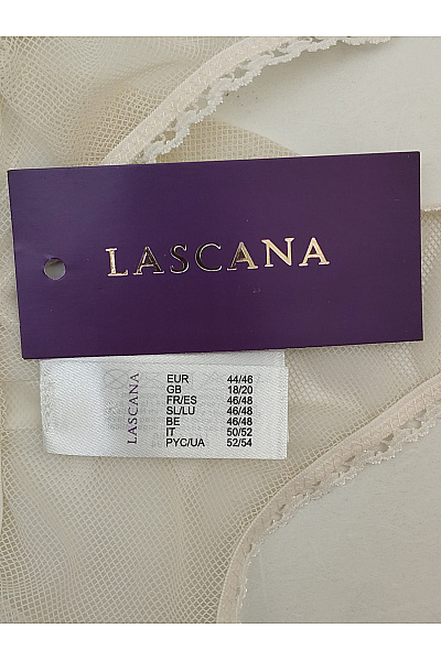 Lasca Béžové luxusní krajkové tanga Vel. EU 44/46 | Lasca | obrázek 8