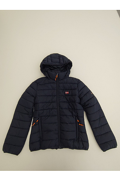 Geographical Norway Modrá prošívaná lehká bunda s kapucí Vel. EU 3/L | Geographical Norway | obrázek 5