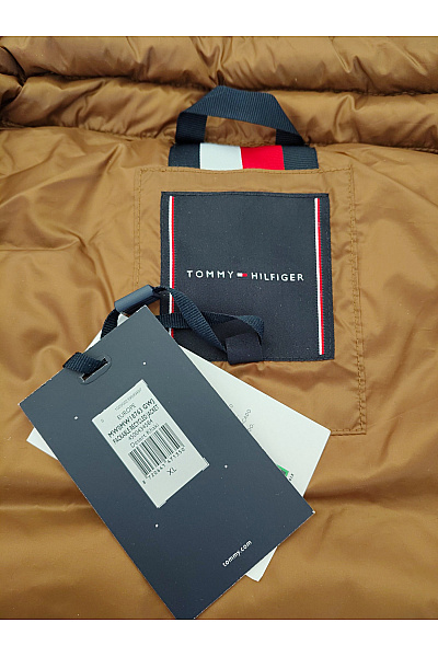 TOMMY HILFIGER Hnědá prošívaná přechodová bunda se zipem | TOMMY HILFIGER | obrázek 9