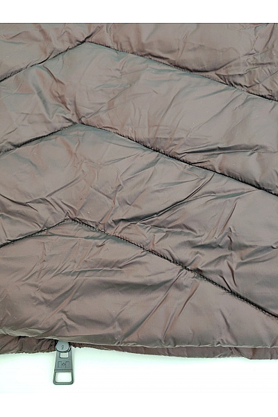 Canadian-peak Hnědá prošívaná zimní dlouhá bunda s kapucí se zipem Vel. EU 4/XL | canadian-peak | obrázek 11
