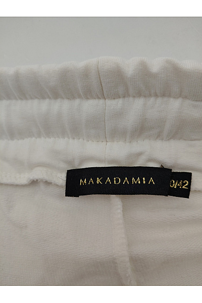 Makadamia Béžové bavlněné tepláky jogger s kapsami Velikost EU 40/42 | Makadamia | obrázek 5
