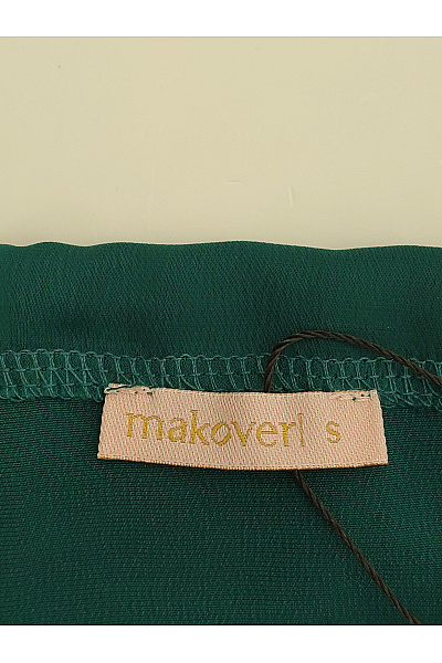 Makover Zelené společenské maxi šaty s rozparkem na ramínka Velikost S | makover | obrázek 8