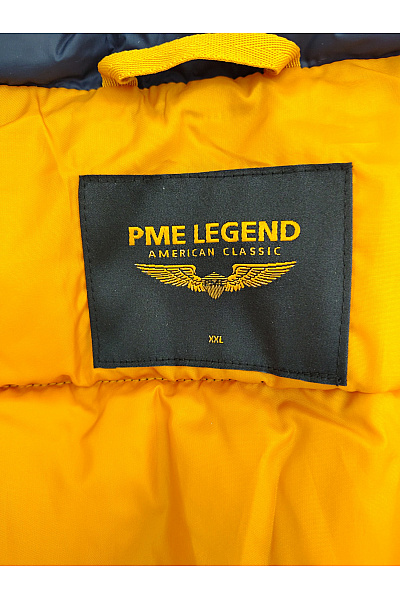 PME LEGEND Modrá prošívaná zateplená vesta bez rukávů se zapínáním Velikost XXL | PME LEGEND | obrázek 7