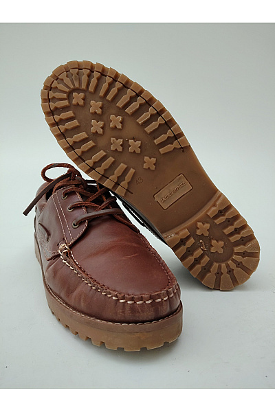 JACK & JONES Pánské hnědé šněrovací polobotky s vysokou podrážkou Velikost 43 | JACK & JONES | obrázek 2