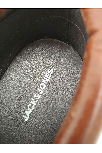JACK & JONES Pánské hnědé šněrovací polobotky s vysokou podrážkou Velikost 43 | JACK & JONES | obrázek 7