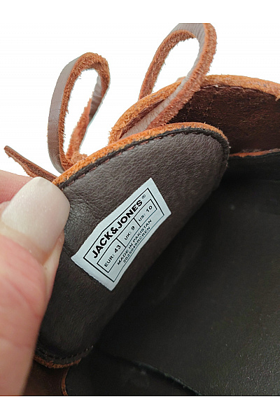 JACK & JONES Pánské hnědé šněrovací polobotky s vysokou podrážkou Velikost 43 | JACK & JONES | obrázek 9