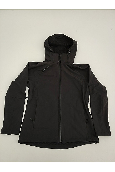 ALPINE PRO Dámská černá softshellová bunda s kapucí outdoorová Vel. XL | ALPINE PRO | obrázek 2