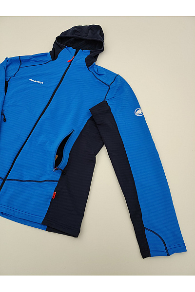 MAMMUT Pánská modrá sportovní mikina na zip s kapucí hory Vel. EU XL | MAMMUT | obrázek 3
