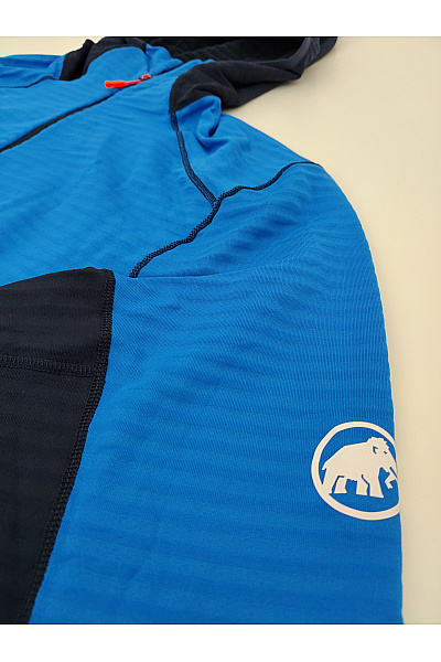 MAMMUT Pánská modrá sportovní mikina na zip s kapucí hory Vel. EU XL | MAMMUT | obrázek 4