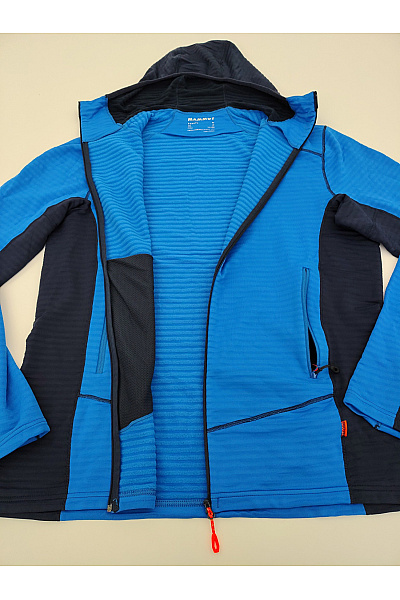 MAMMUT Pánská modrá sportovní mikina na zip s kapucí hory Vel. EU XL | MAMMUT | obrázek 6