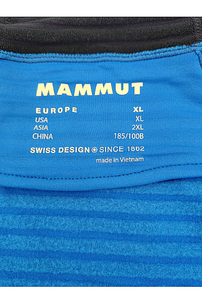 MAMMUT Pánská modrá sportovní mikina na zip s kapucí hory Vel. EU XL | MAMMUT | obrázek 7