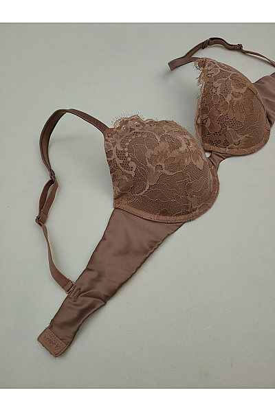 La Senza Hnědá krajková kosticová podprsenka s vyztuženými košíčky | La Senza | obrázek 7