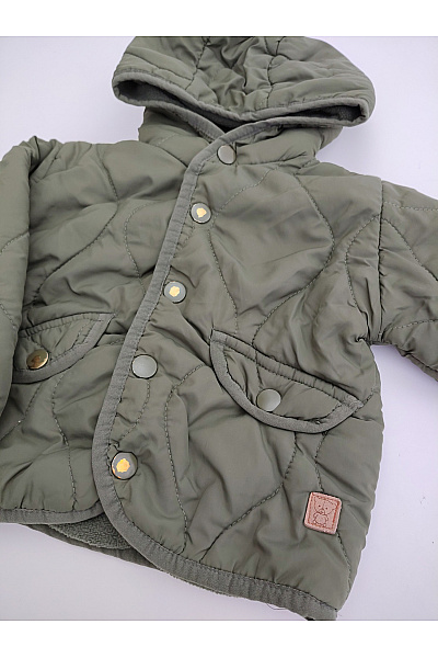 Dětská prošívaná bunda khaki Velikost 80 | Unimoda | obrázek 4