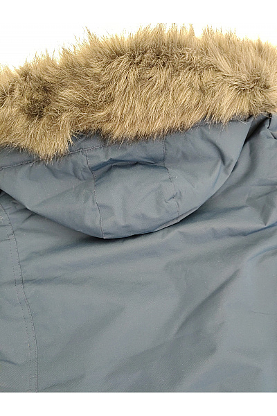 Geographical Norway Modrá zimní parka s kapucí a kožíškem Vel. EU 4/XL | Geographical Norway | obrázek 7