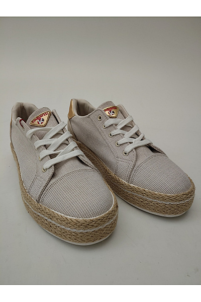 Kimberfeel Béžové dámské espadrilky na platformě šněrovací letní vycházkové Vel. EU 40 | Kimberfeel | obrázek 2