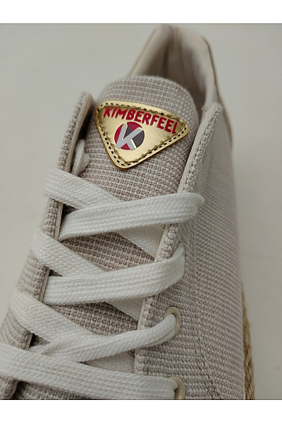 Kimberfeel Béžové dámské espadrilky na platformě šněrovací letní vycházkové Vel. EU 40 | Kimberfeel | obrázek 7