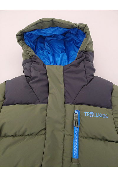 TROLLKIDS Chlapecká khaki outdoorová zimní prošívaná bunda Velikost EU 110 | TROLLKIDS | obrázek 6