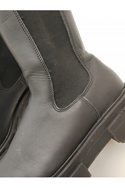 Černé dámské chelsea kotníkové boty na vysoké platformě Vel. EU 41 | Unimoda | obrázek 8