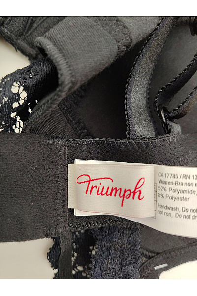 TRIUMPH Černá krajková kosticová podprsenka s měkkými košíčky Velikost EU 95C | TRIUMPH | obrázek 9