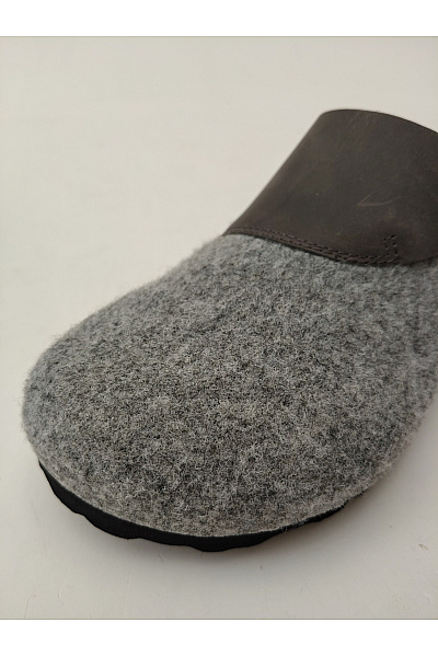 Mandel Sandals Šedé nazouvací pantofle s přezkou a plnou špičkou Velikost EU 37 | Mandel Sandals | obrázek 6