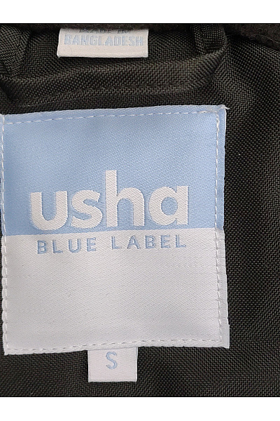 Usha Dámská černá parka s kapucí zimní dlouhá Velikost S | usha | obrázek 9