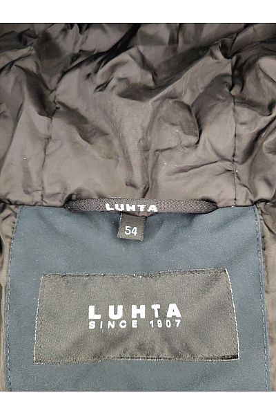 Luhta Černá dlouhá prošívaná zimní bunda s kapucí Vel. EU 54 | Luhta | obrázek 7