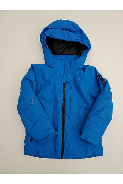 Name It Modrá Chlapecká Outdoorová Zimní Bunda S Kapucí Velikost EU 134
