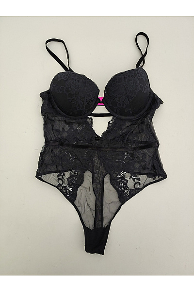 La Senza Černé krajkové body s kosticemi luxusní Vel. M | La Senza | obrázek 2