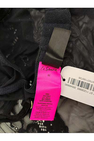 La Senza Černé krajkové body s kosticemi luxusní Vel. M | La Senza | obrázek 9