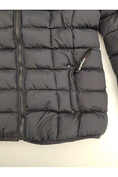 Canadian-peak Černá prošívaná zimní bunda s kapucí se zipem Vel. 5-XXL | canadian-peak | obrázek 4