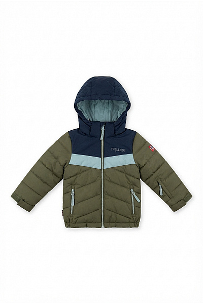 TROLLKIDS Chlapecká Outdoorová Bunda Khaki Vel. EU 98