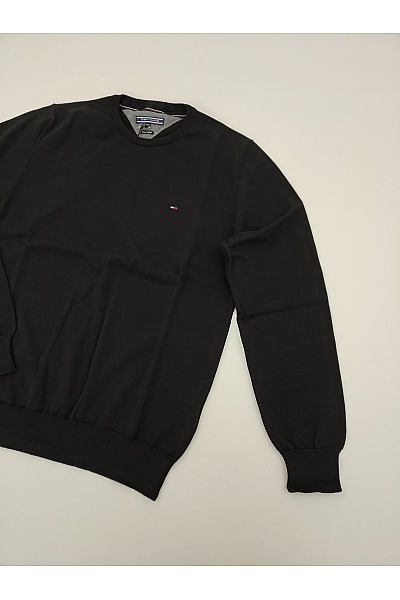 TOMMY HILFIGER Pánský bavlněný pulovr basic elegantní | TOMMY HILFIGER | obrázek 3