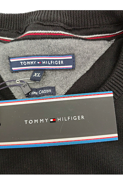 TOMMY HILFIGER Pánský bavlněný pulovr basic elegantní | TOMMY HILFIGER | obrázek 5