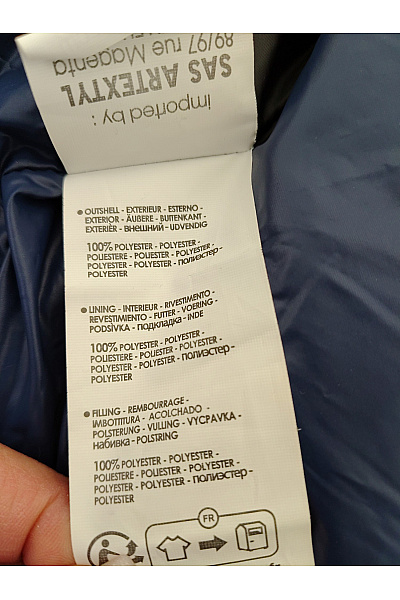 Geonorway Modrá prošívaná zimní bunda s kapucí a páskem Vel. EU 1/S | geonorway | obrázek 8