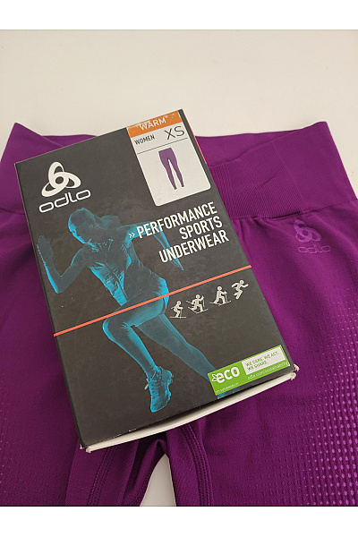 ODLO Fialové dámské funkční legíny bezešvé sportovní Vel. XS | ODLO | obrázek 4